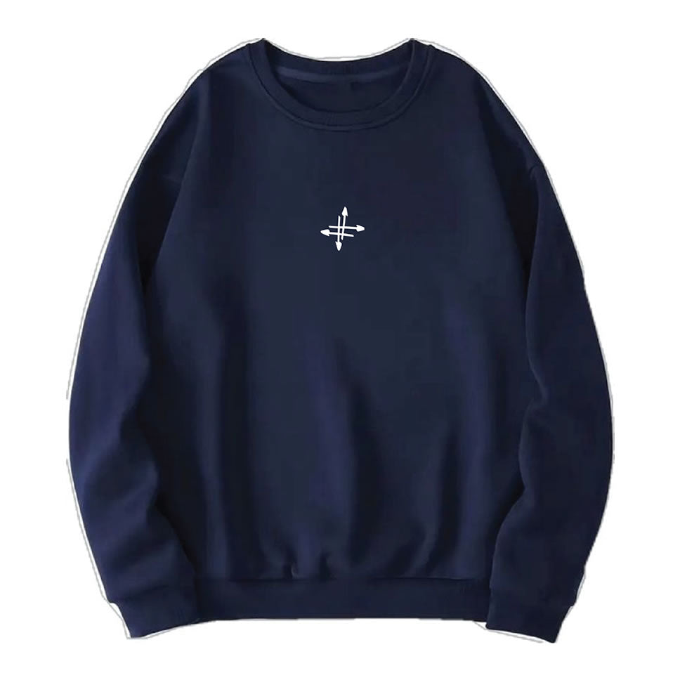 Crewneck Azul «Cruz central»