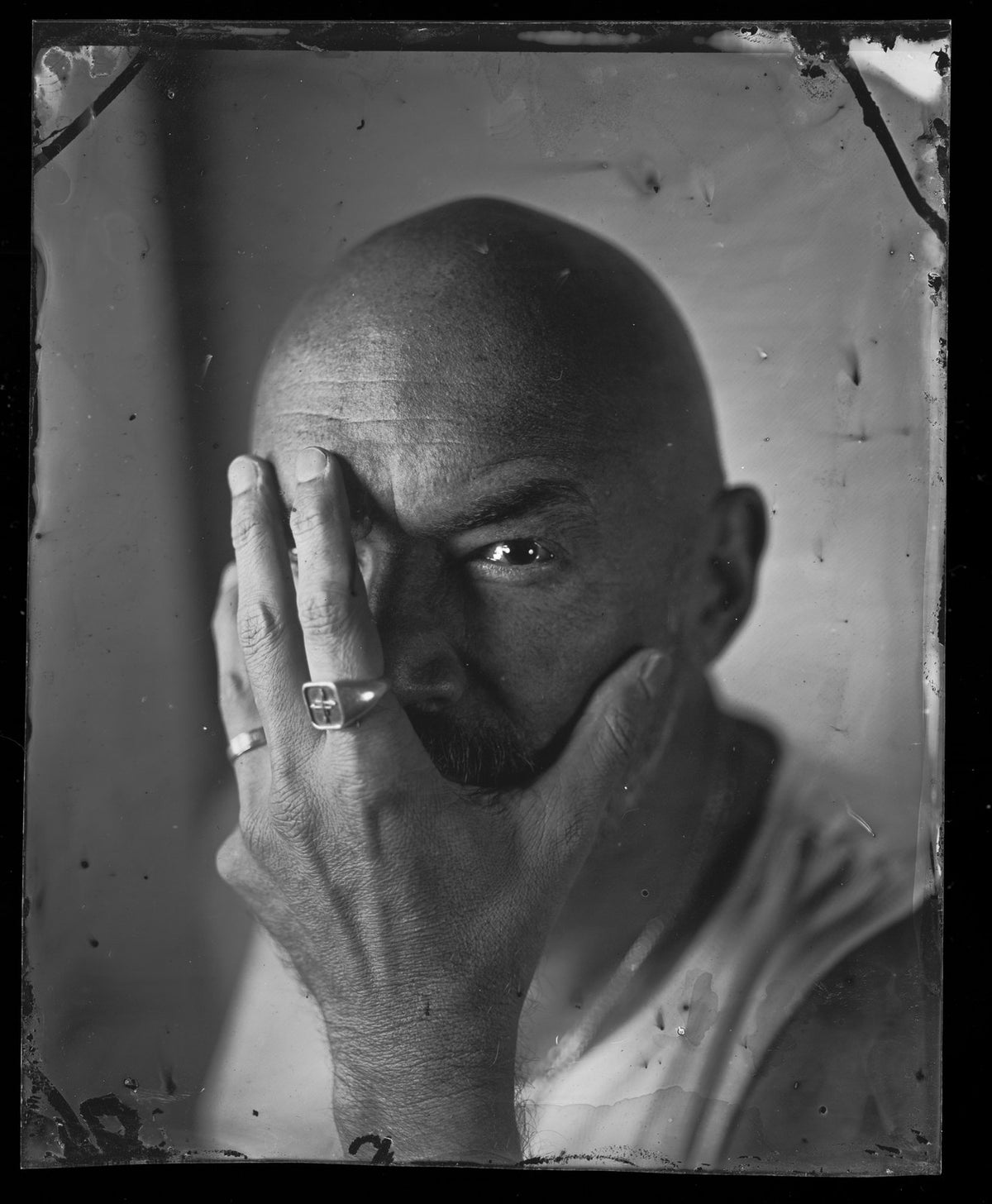 Santiago Cruz, retrato en colodión húmedo
